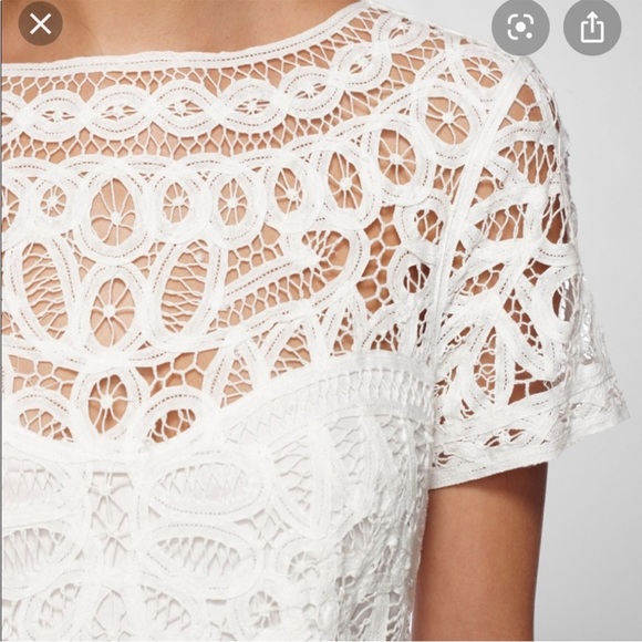 Lilly Pulitzer Mary Kate Battenburg White Lace Mini Dress S - Picture 4 of 10